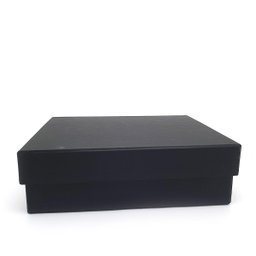 Caixa de Presente Cartonada Preta 20x25x10 - Papelão Rígido - 6