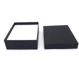 Caixa de Presente Cartonada Preta 20x25x10 - Papelão Rígido - 2