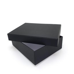 Caixa de Presente Cartonada Preta 20x25x10 - Papelão Rígido - 3