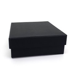 Caixa de Presente Cartonada Preta 20x25x10 - Papelão Rígido - 5