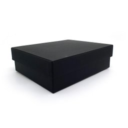 Caixa de Presente Cartonada Preta 20x25x10 - Papelão Rígido - 1