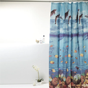Ver imagem 1 de Cortina Box para Banheiro Pvc 198x180cm Antimofo - Fundo do Mar