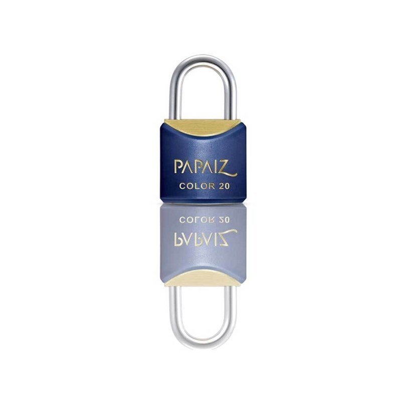 Cadeado com Chave 20mm Latão Azul Color Line Papaiz