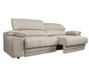 Ver imagem 6 de Sofá Leon 2,50m com Molas Retrátil Reclinável Velosuede - Netsofas - Bege