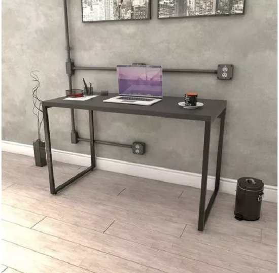 Mesa Para Escritório Office Estilo Industrial 1,20m Kuadra