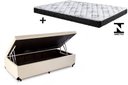 Ver imagem 1 de Cama Box Baú Green Solteiro Bege + Colchão Espuma D33 88x188x8