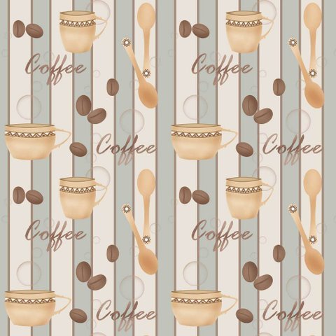 Papel de Parede Temático Cantinho do Café - 3,30x0,50m