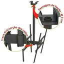 Ver imagem 5 de Suporte Teto 2tv 10" a 65" Vesa 600x400 360° 75 Cm Preto