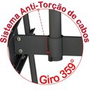 Ver imagem 6 de Suporte Teto 2tv 10" a 65" Vesa 600x400 360° 75 Cm Preto