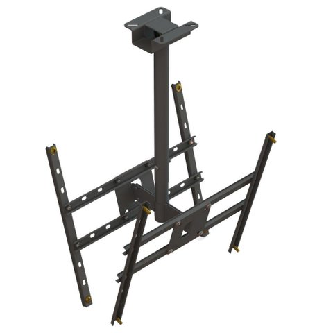 Suporte Teto 2tv 10" a 65" Vesa 600x400 360° 75 Cm Preto
