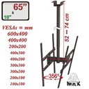 Ver imagem 3 de Suporte Teto 2tv 10" a 65" Vesa 600x400 360° 75 Cm Preto