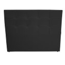 Ver imagem 1 de Cabeceira De Cama Box Luiza Casal 140cm X 106cm Suede Preto Ms Decor