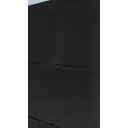Ver imagem 3 de Cabeceira De Cama Box Luiza Casal 140cm X 106cm Suede Preto Ms Decor