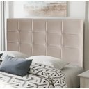 Ver imagem 4 de Cabeceira De Cama Box Luiza Casal 140cm X 106cm Suede Preto Ms Decor