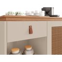 Ver imagem 3 de Aparador Café com 01 Gaveta Rubi Off White com Noce - Casa D