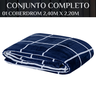 Coberta King Size Manta Xadrez Super Fofinha e Quentinha:azul - 6