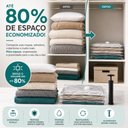 Ver imagem 5 de Kit 5 Sacos Vacuo com Bomba Manual Organizador 6 Pecas Saco Gigante Ate 100cm Guarda Roupa Armario C