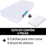 Colchão BF Mini Cama Infantil Montessoriana Espuma D18 + Lençol Avulso com Elástico Percal 180 Fios Ant - 2