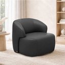 Ver imagem 1 de Poltrona Decorativa Giratória em Couro Livintus Leather
