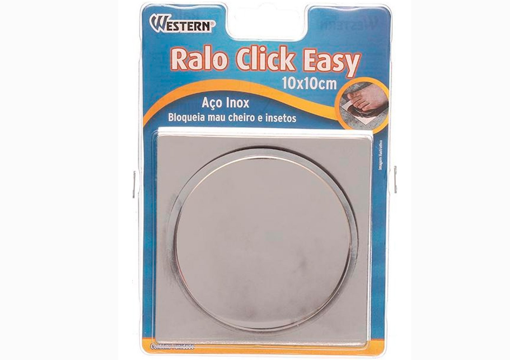 Ralos Click Inteligente Inox Clic 10x10 Pop Up 05 Unidades - 5