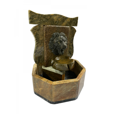 Fonte de Água Cascata Pedra Sabão Leão Chafariz Decoração São José