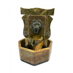 Fonte de Água Cascata Pedra Sabão Leão Chafariz Decoração São José - 3