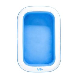 Piscina Inflável Retangular Azul 100 Litros Pvc Vg+ - 4
