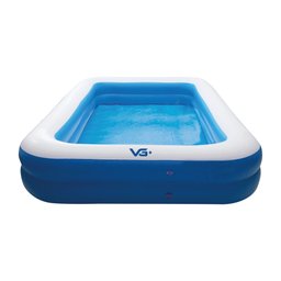 Piscina Inflável Retangular Azul 100 Litros Pvc Vg+ - 3