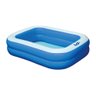 Piscina Inflável Retangular Azul 100 Litros Pvc Vg+ - 1