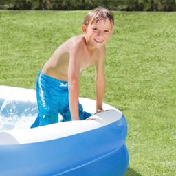 Piscina Inflável Retangular Azul 100 Litros Pvc Vg+ - 2