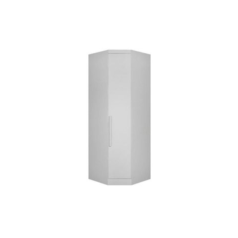 Closet Modulado de Canto Obliquo Rizon c/ 1 Porta cor Branco - Novo Horizonte