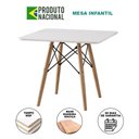 Ver imagem 3 de Mesa Eames Eiffel Infantil Madeira Tampo 68cm Quadrado Branco