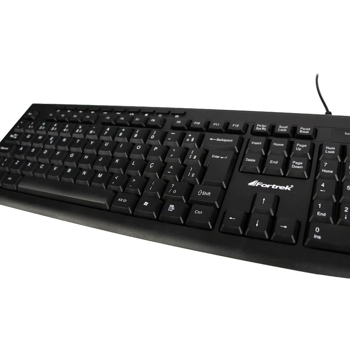 Teclado Com Fio Multimídia Fortrek MKL-101 Preto - 2