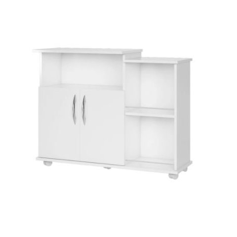 Armário Fruteira 2 Portas Microondas Água Branco Cozinha ClickForte