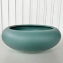 Ver imagem 3 de Vaso cachepot verde ikebana bacia enfeite de mesa orquídea