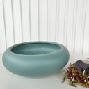 Ver imagem 2 de Vaso cachepot verde ikebana bacia enfeite de mesa orquídea