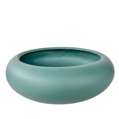 Vaso cachepot verde ikebana bacia enfeite de mesa orquídea