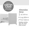 Berço Americano Théo 3 em 1 Reversível Mini Cama ou Mini Sofá em MDF Madeform - 6