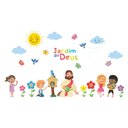 Ver imagem 2 de Adesivo Decorativo Parede Jardim de Deus Infantil