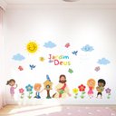 Ver imagem 1 de Adesivo Decorativo Parede Jardim de Deus Infantil