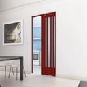 Ver imagem 3 de Porta Sanfonada de PVC Translucido 210cm x 72cm Plastporta Bcf Marrom/Mogno com