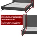 Ver imagem 2 de Base Cama Box Orgânica Montreal 164x206cm Queen Size Bouclê - Sofa Store:bouclê Cinza Grafite