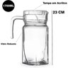 Jarra de Vidro Robusto 1700ml com Tampa Acrílica Água Suco - 7