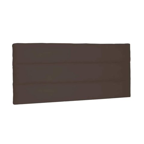 Painel Cabeceira Paris Box Casal 1,40cm - Suede Marrom Café