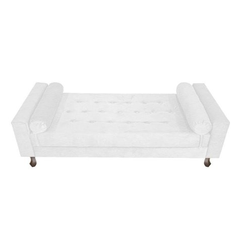 Recamier Baú Félix Solteiro 120cm Corano Branco