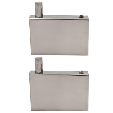 Kit 2 Ganchos em Aço Inox Cabide de Parede Roupas Toalheiro Banheiro Lavabo Orquídea 