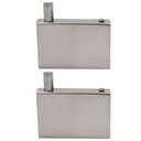 Ver imagem 1 de Kit 2 Ganchos em Aço Inox Cabide de Parede Roupas Toalheiro Banheiro Lavabo Orquídea