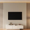 Ver imagem 1 de Rack Extensível com Painel Ripado TV até 75 Polegadas 200CMX230CM Aruá CabeCasa MadeiraOriginals