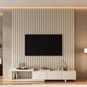 Ver imagem 2 de Rack Extensível com Painel Ripado TV até 75 Polegadas 200CMX230CM Aruá CabeCasa MadeiraOriginals