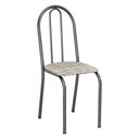 Ver imagem 2 de Kit 8 Cadeiras de Cozinha Califórnia Estampado Rattan Bege Pés de Ferro Preto - Pallazio